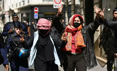 Otro desalojo de manifestantes propalestinos en París